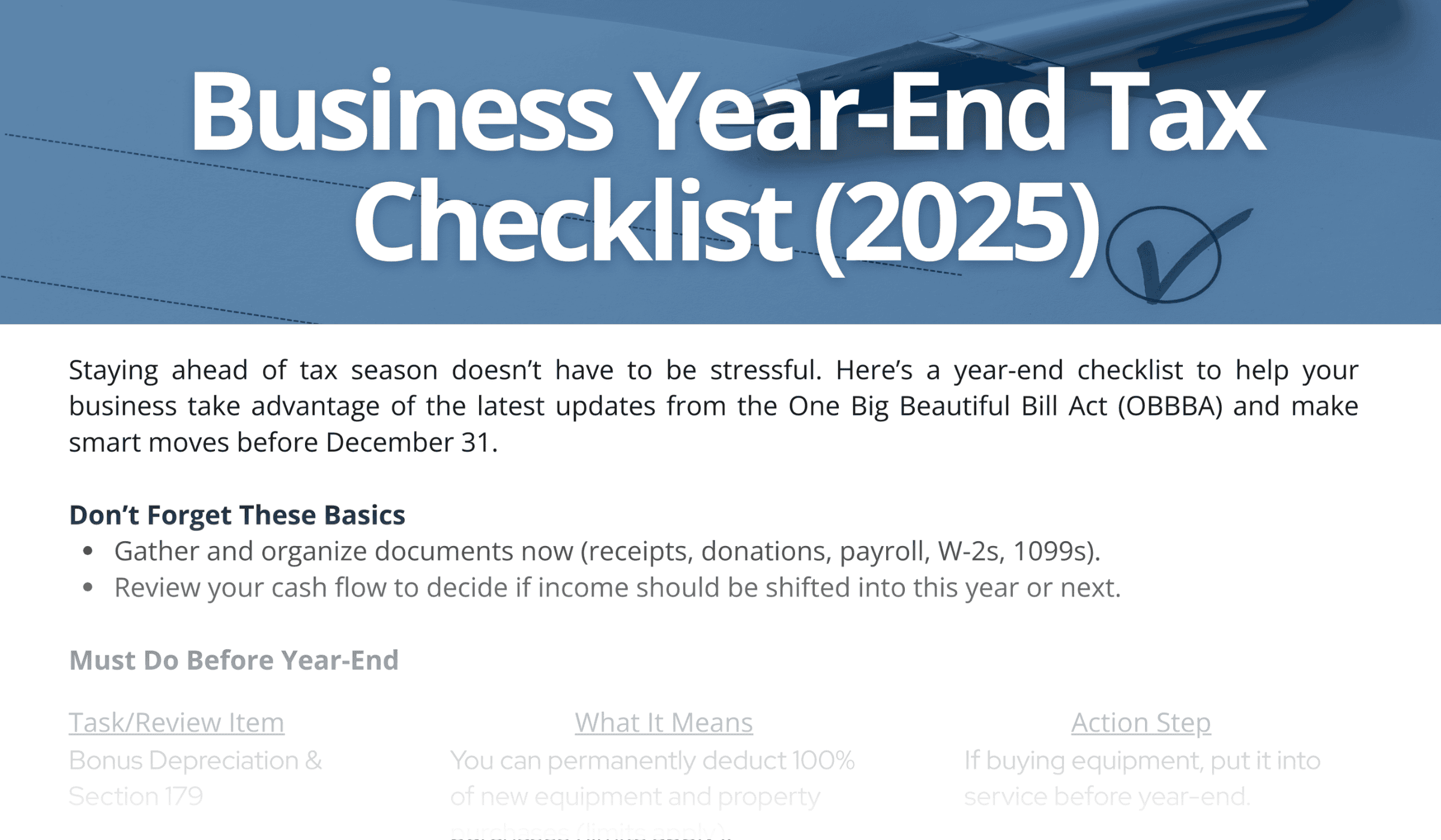 business year end planning